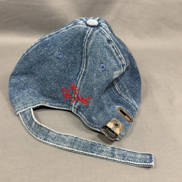 Carnival Cruise Line Strapback Hat Cap Blue Denim Souvenir Distressed Dad Mens - Picture 14 of 14